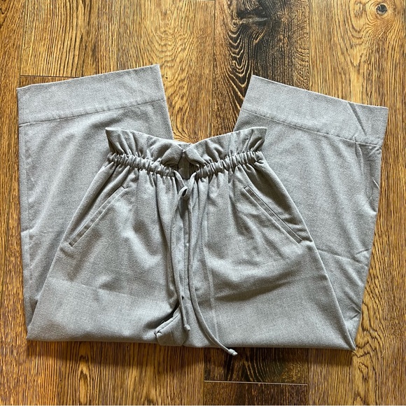 The Group by Babaton Light Grey Wool Paperbag Trouser - Picture 3 of 7